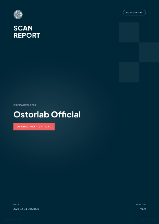 Cover of Agentic Deep Scan Sample Report