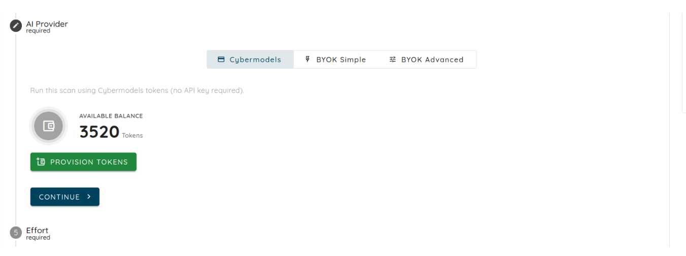 Cyber Models' mode menu