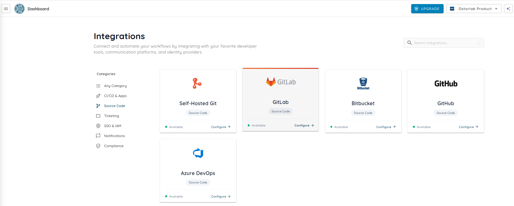 Ostorlab Source Code Scan Repository Integrations