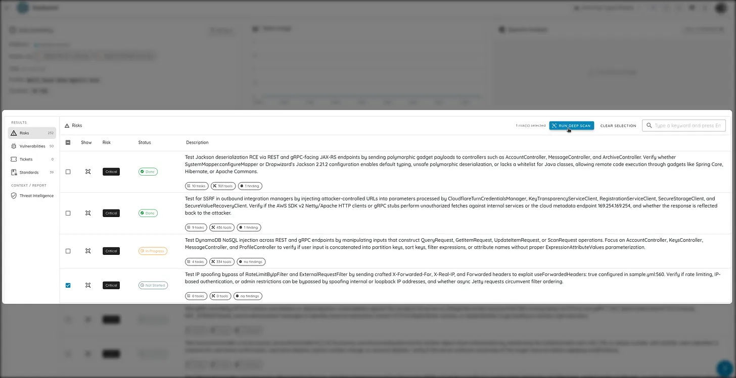 Risk Reruns Interface