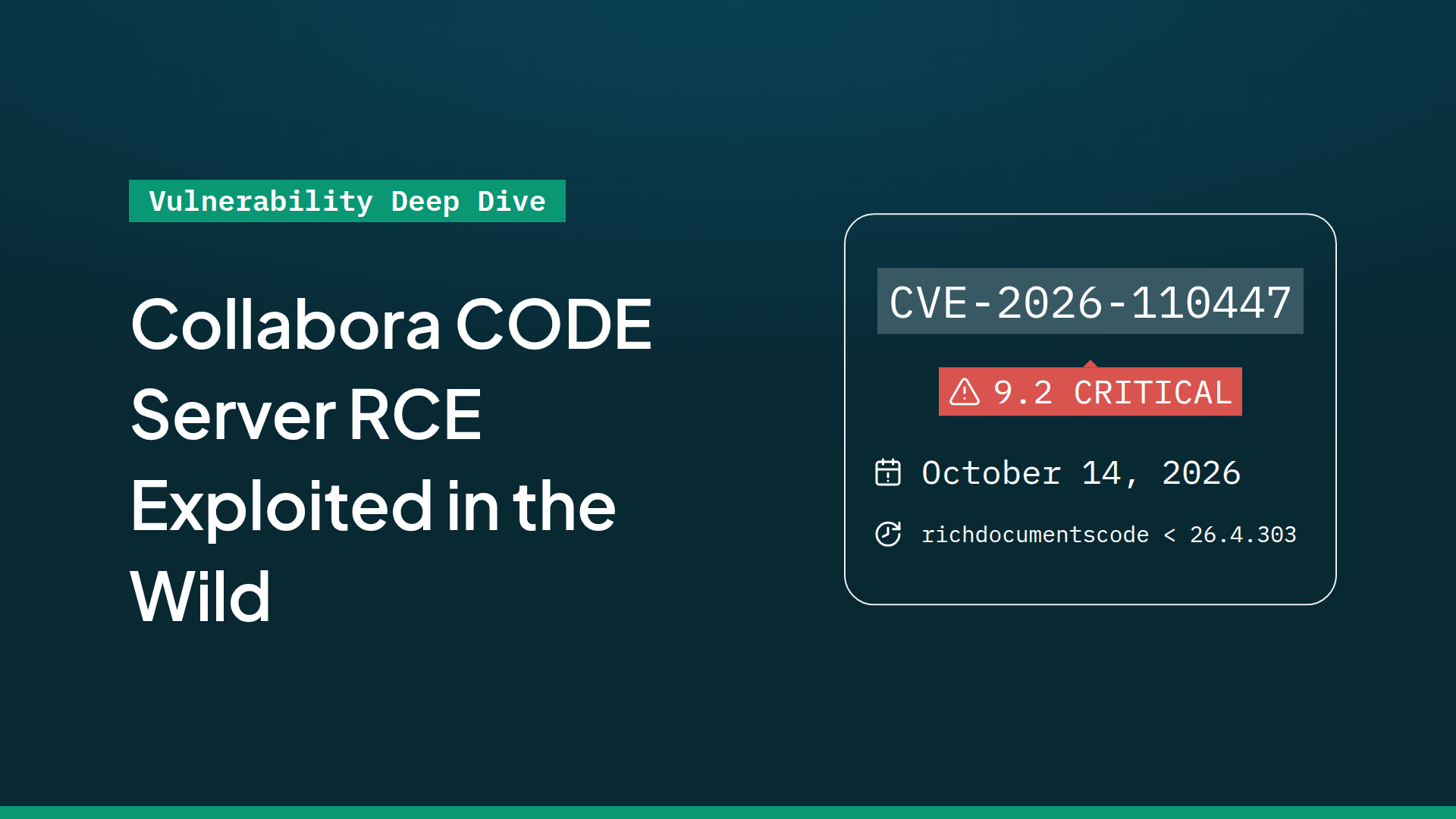 Picture Deving Code Collabora CODE Server RCE Exploited in the Wild (CVE-2026-110447 ...