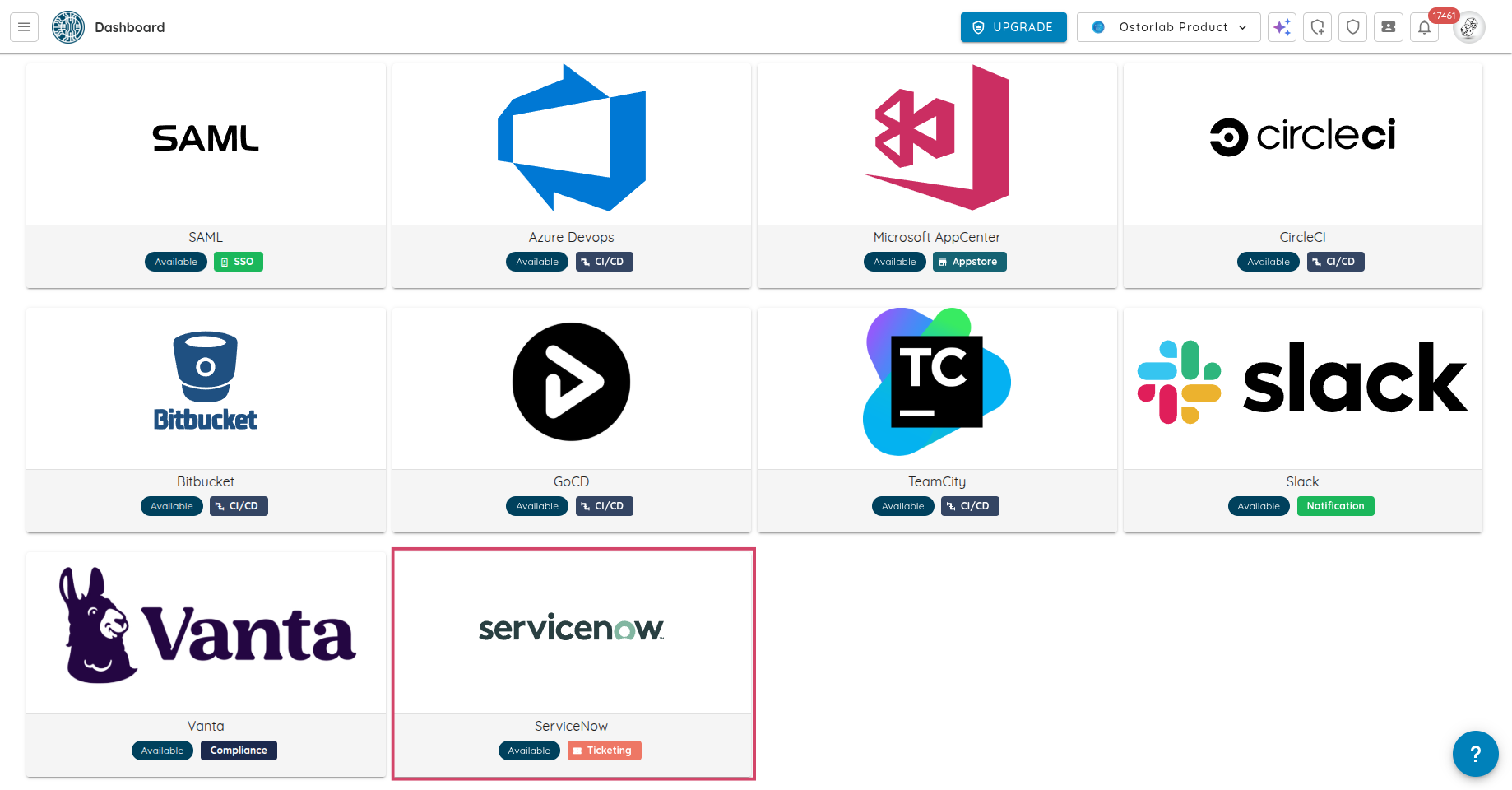 ServiceNow integration