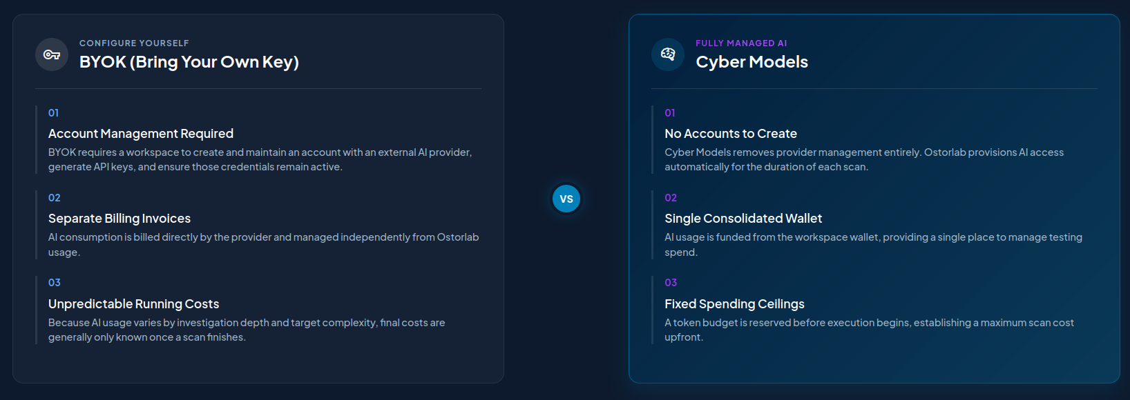 Cyber Models vs BYOK