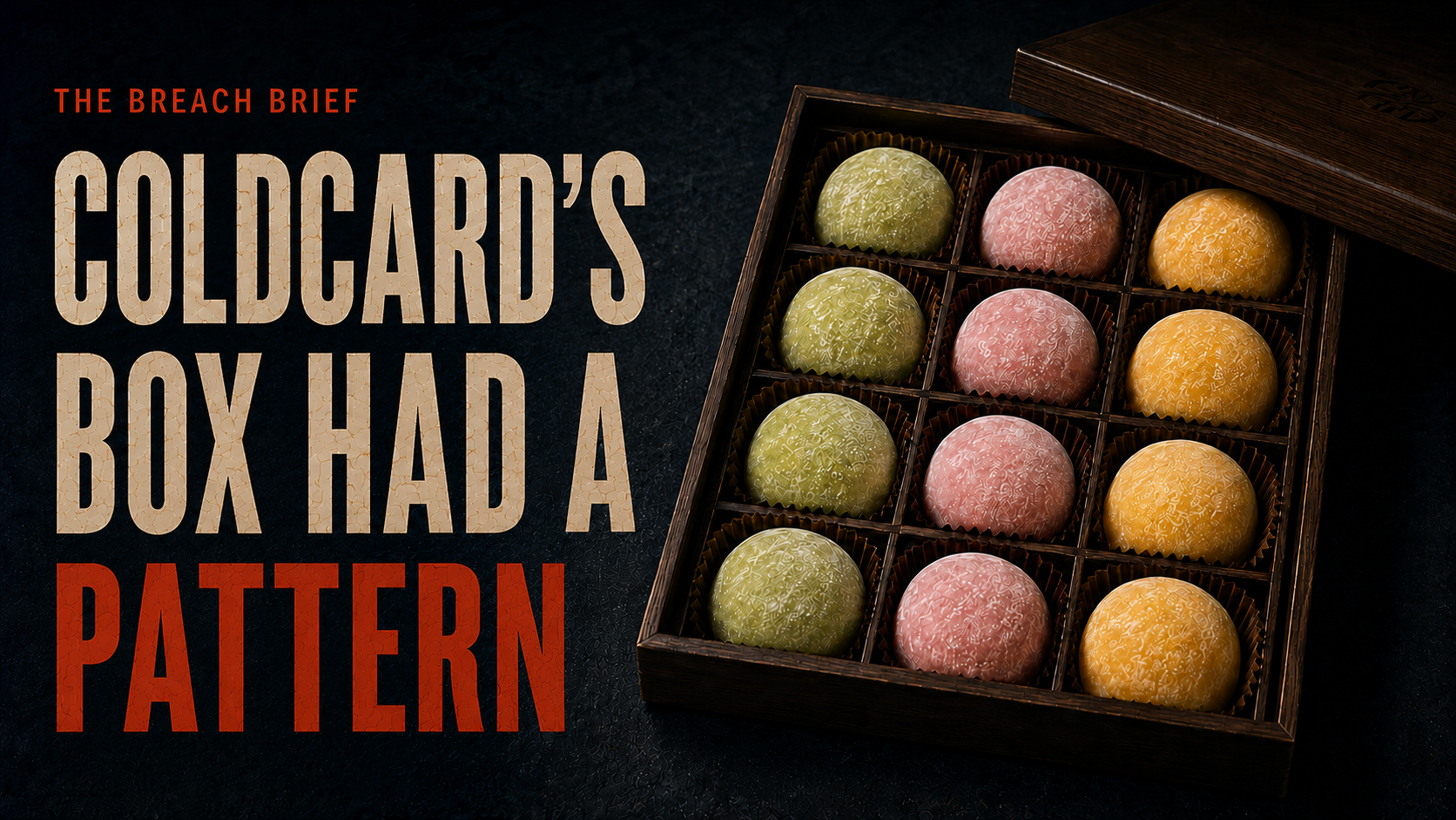 Coldcard's Box Had a Pattern