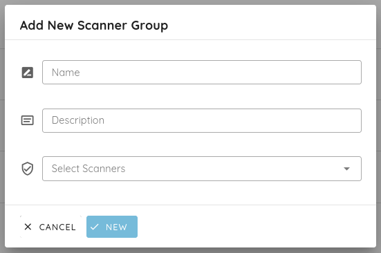 Adding a scanner group